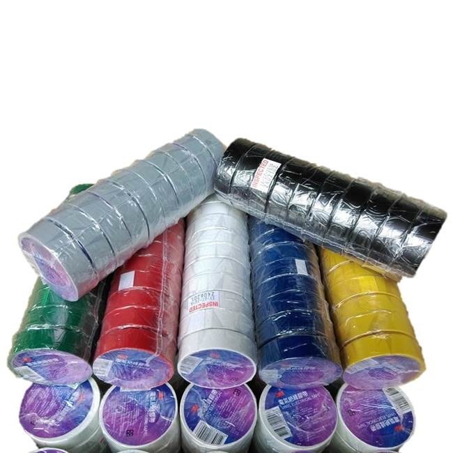 Putih Putih 3M21S-BK PVC 0.13mm * 19mm * 18m e tape vinyl electrical21S-BK PVC 0.13mm * 19mm * 18m e tape vinyl listrik